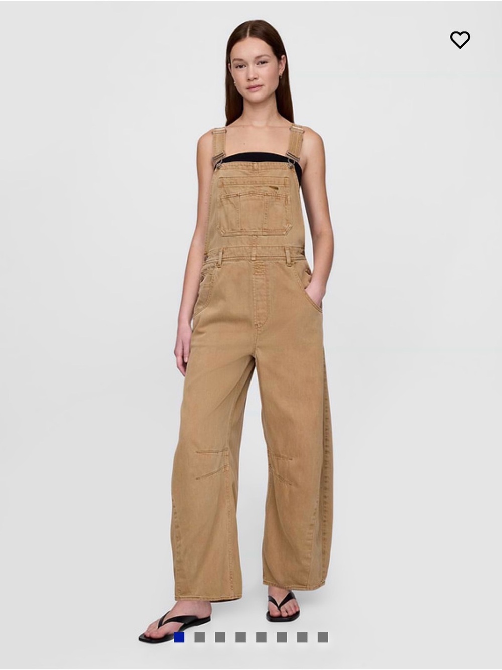 GAP UltraSoft Denim Horseshoe Overalls